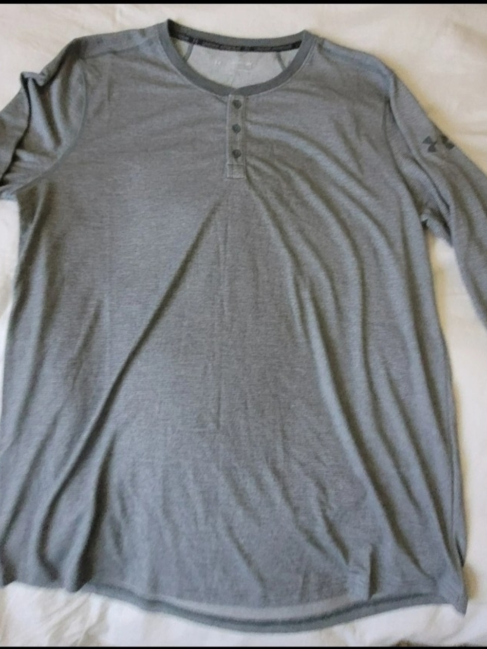 Mens Undr Armour Long Sleeve button up Shirt Fitted Heat Gear XXL 2XL 